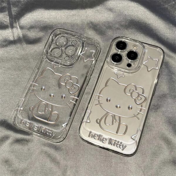 Hellokitty Transparent Graphic Print Cute Kawaii Phone Case #033