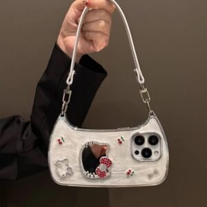 Hellokitty Sliver Shoulder Bag Style With Mirror Phone Case #055