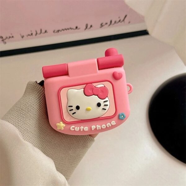 Hellokitty  Y2K Style Retro Telephone Mirror AirPods Case #070
